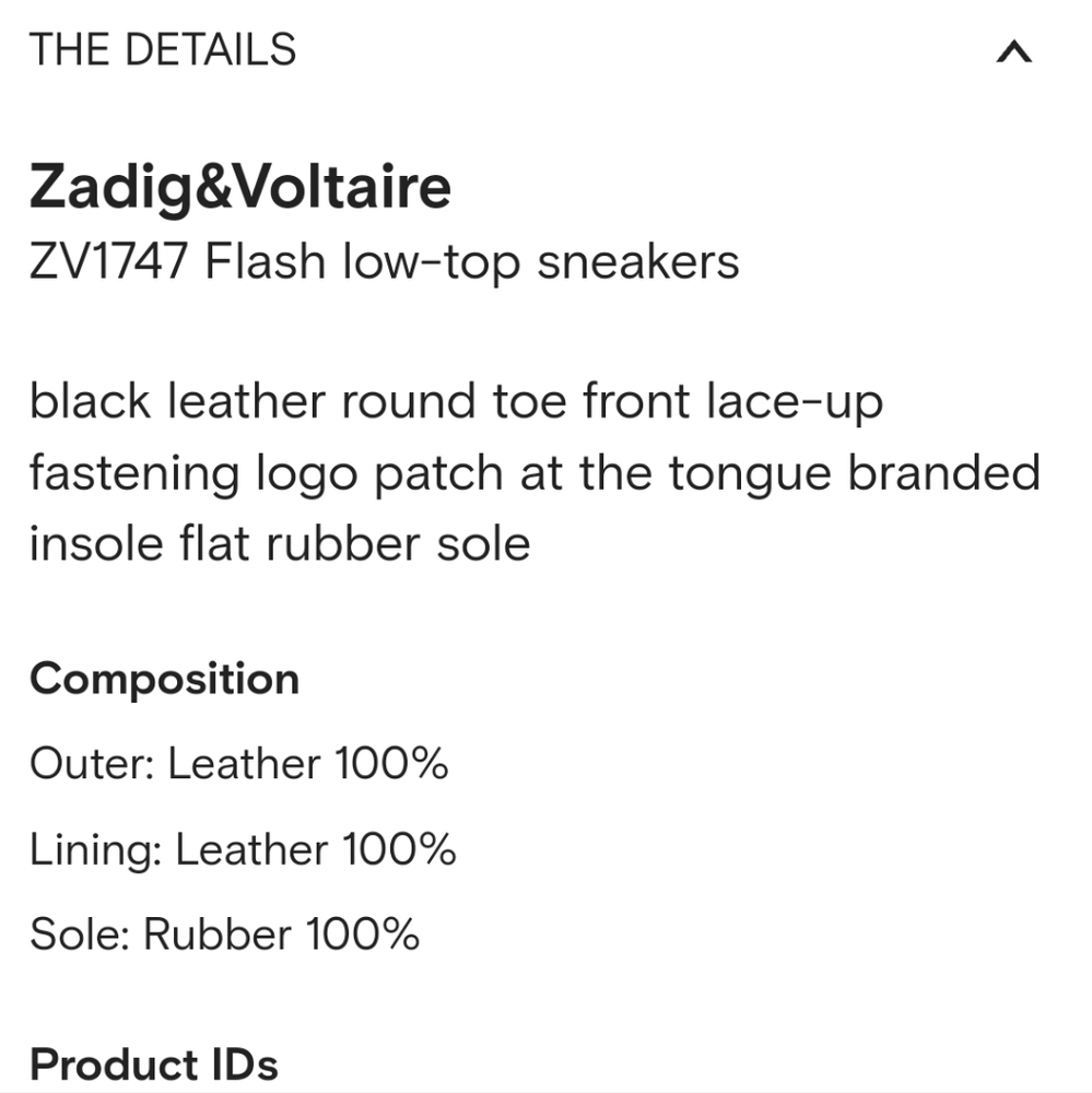 Zadig & Voltair Flash Leather Trainers for Men - Picture 13 of 13